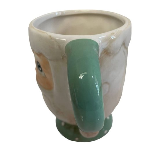 Retro JOHANNA PARKER Cup Mup Mr  Claus Ceramic Christmas Holiday Set 16oz - Picture 3 of 11